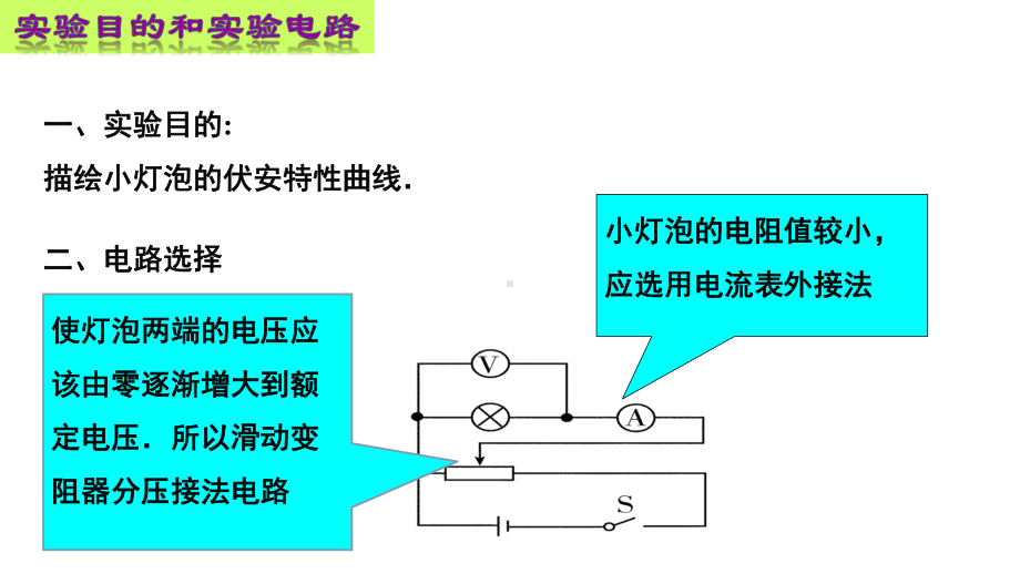 实验-描绘小灯泡的伏安特性曲线教案资料课件.pptx_第2页