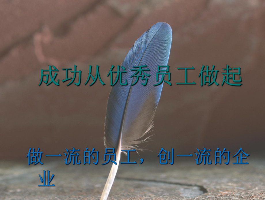 成功从优秀员工做起精准版课件.ppt_第1页