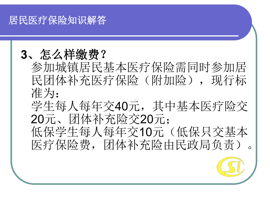 学生居民医疗保险知识解答分析课件.ppt_第3页