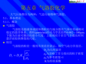 大气环境化学(5气溶胶化学)课件.ppt