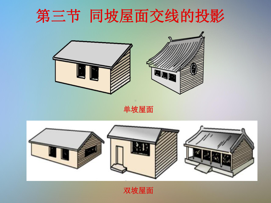 第四章第三节同坡屋面交线的投影课件.pptx_第2页