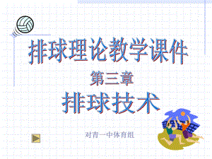 排球理论教学课件-排球技术.ppt