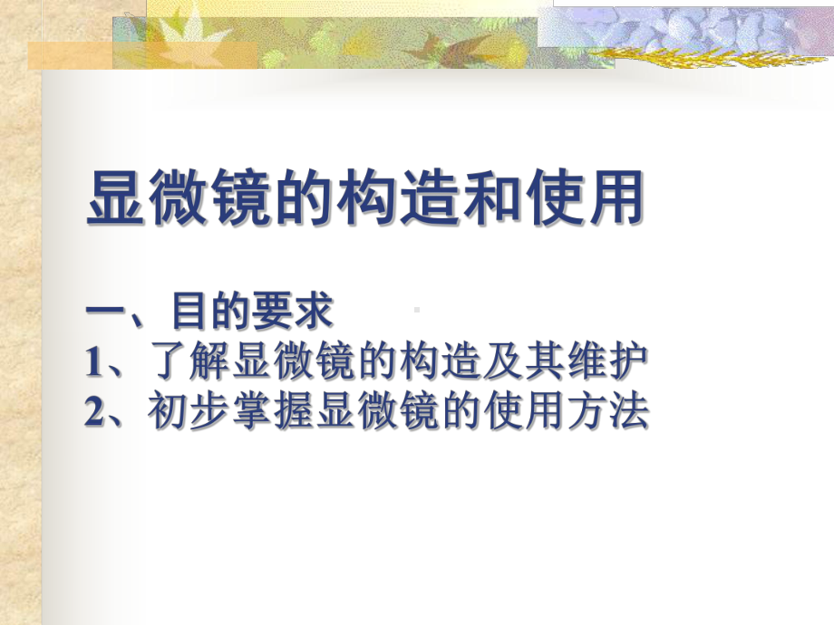 显微镜的使用方法-课件.ppt_第1页