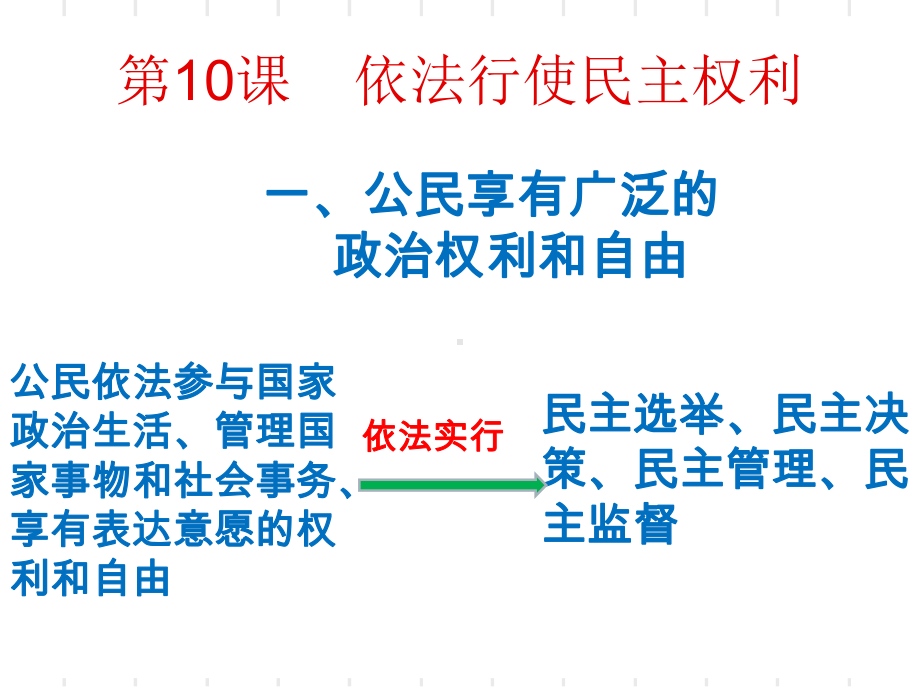 第十课依法行使民主权利课件.ppt_第1页