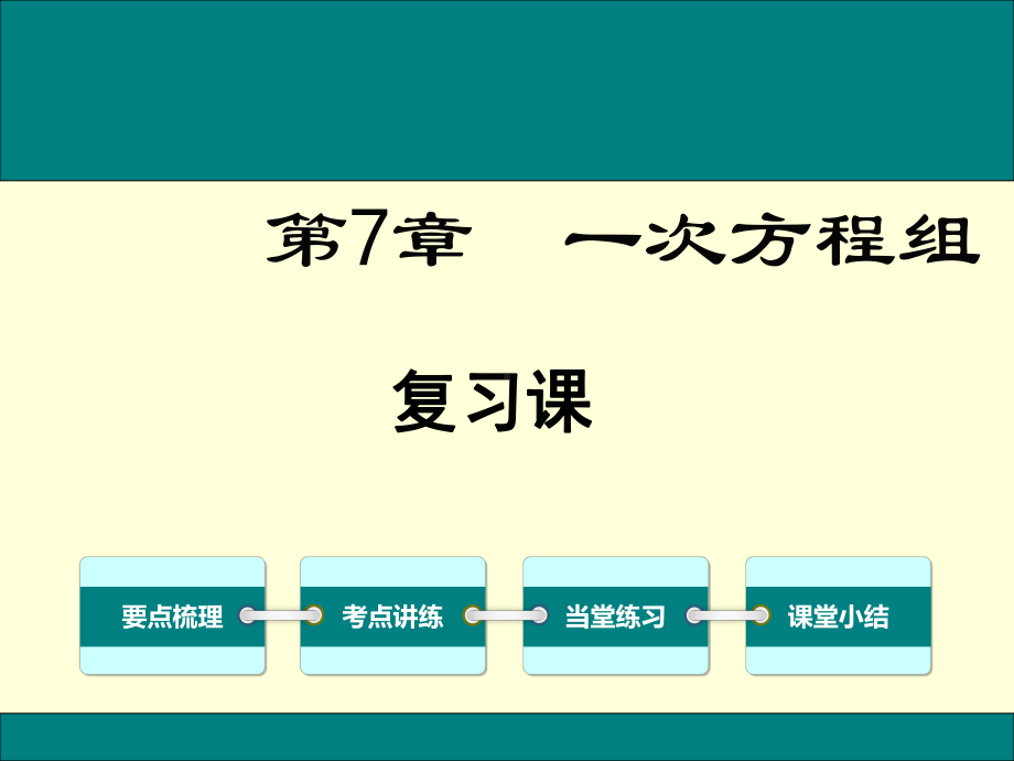 新华东师大版七年级数学下册《7章-一次方程组-复习题》课件5.ppt_第1页