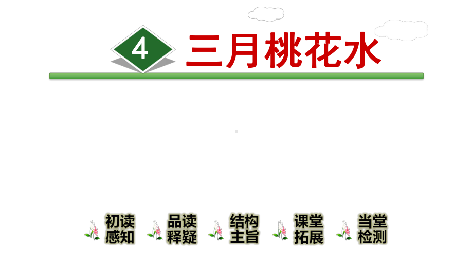 最新人教部编版小学语文四年级下册课件三月桃花水.ppt_第2页