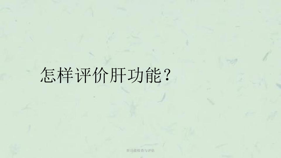 肝功能检查与评估课件.pptx_第2页