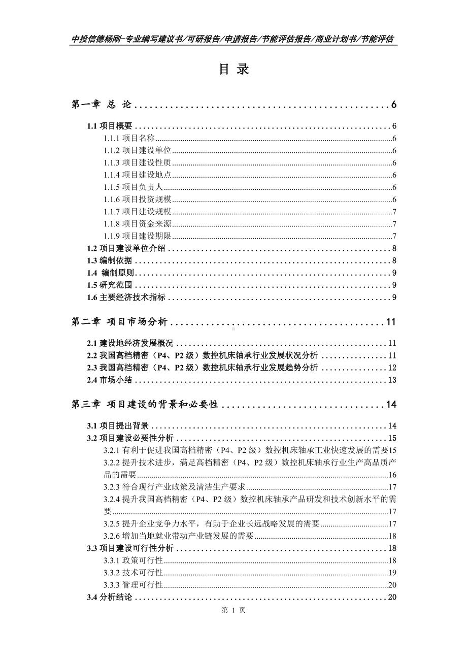 高档精密（P4、P2级）数控机床轴承可行性研究报告建议书.doc_第2页