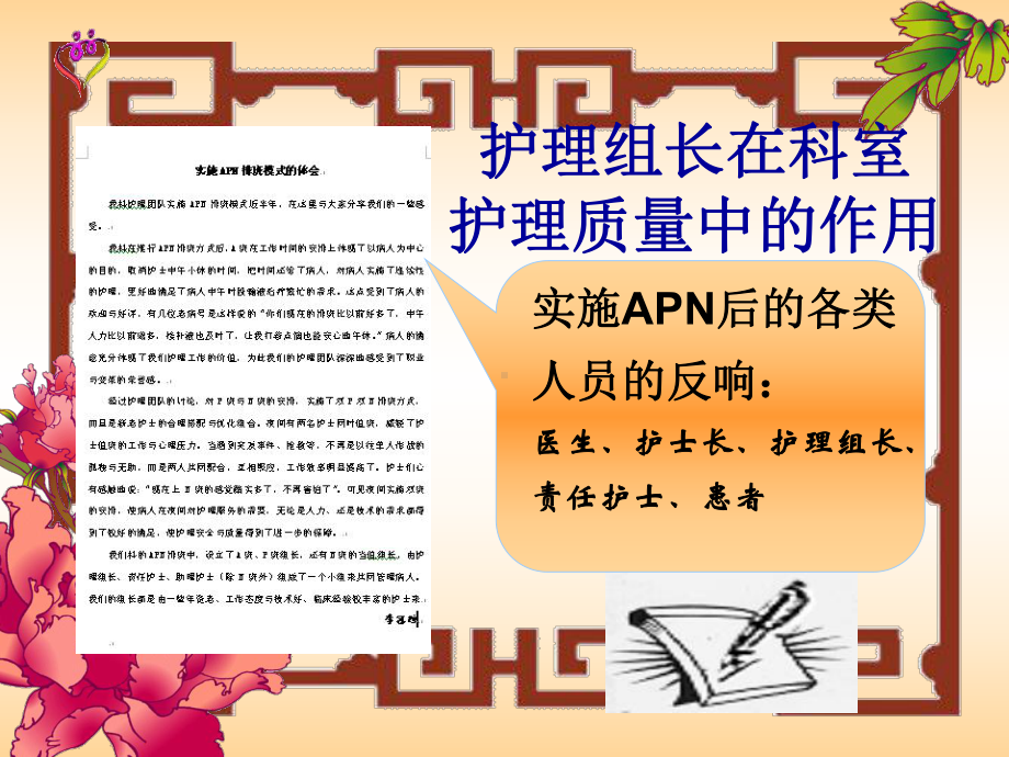 护理组长在护士分层级管理中职责的履行和作用课件.ppt_第3页