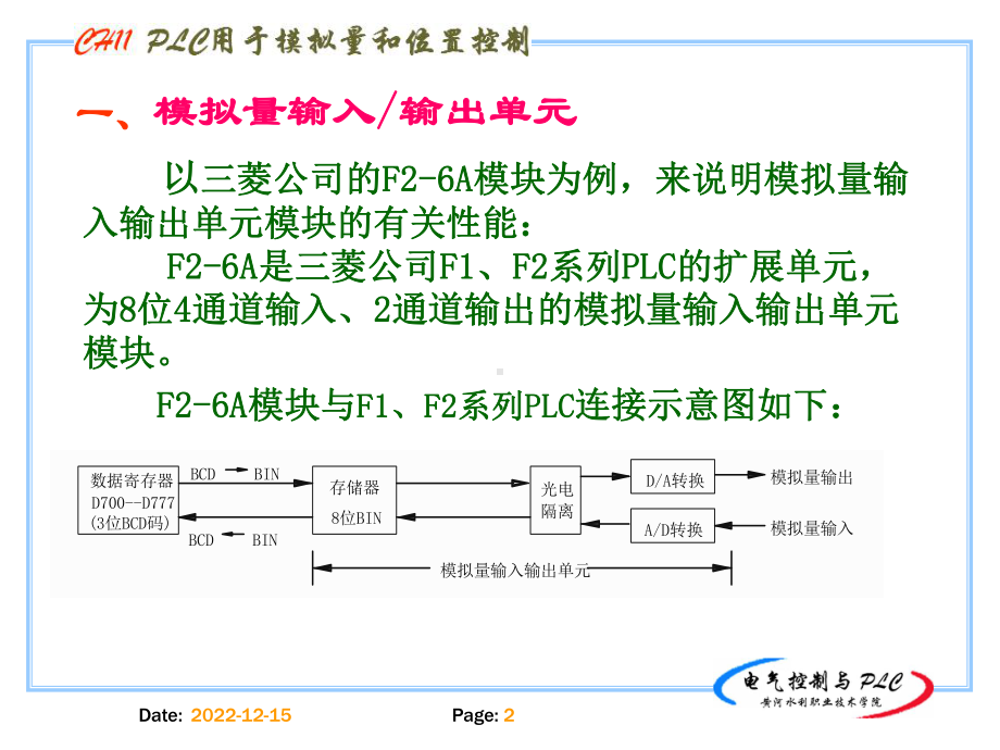 模拟量输入输出单元AD转换DA转换课件.ppt_第2页