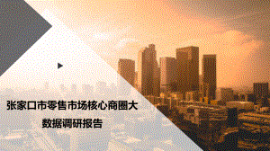 张家口市零售市场核心商圈大数据调研报告课件.pptx