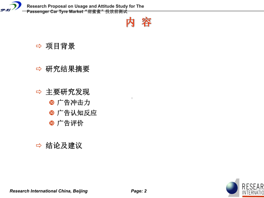 广告甜蜜蜜投放前测试研究结果报告会课件.ppt_第2页