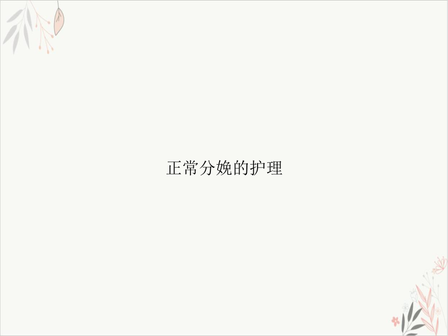 正常分娩的护理课件-.ppt_第1页