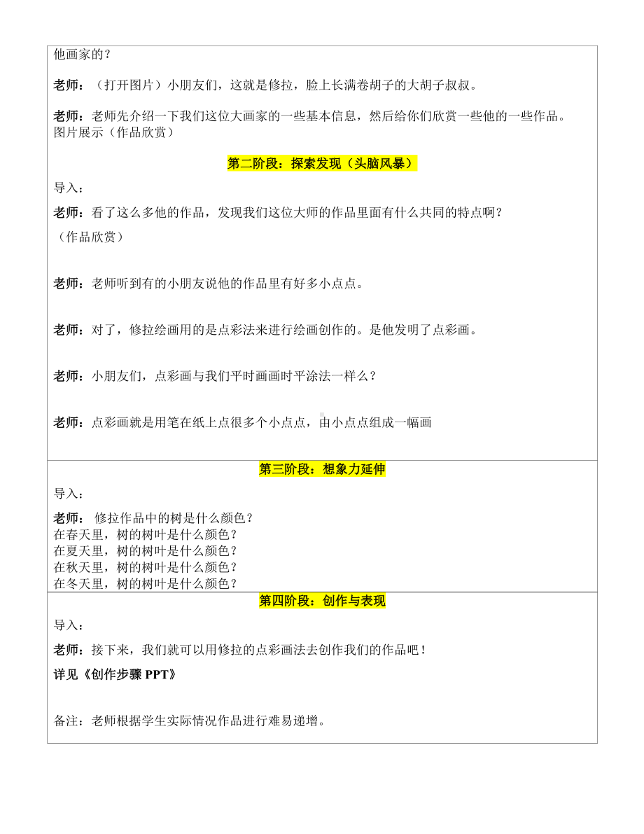 二年级上册美术课外探索A班教案-修拉—教案-全国通用.doc_第2页