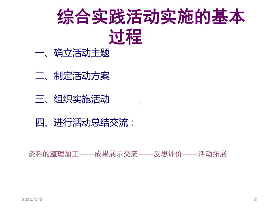 综合实践活动实施流程课堂课件.ppt_第2页