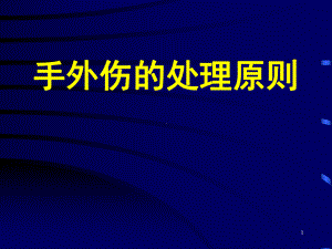 手外伤的处理原则教学课件.ppt