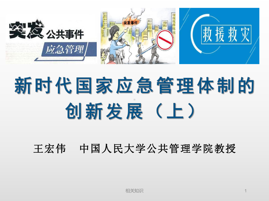 新时代国家应急管理体制的创新发展(上)-王宏伟(技术专攻)课件.ppt_第1页