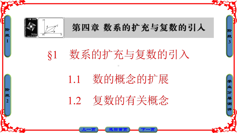 新课堂高中数学北师大版选修1-2课件：第4章-§1-数系的扩充与复数的引入-.ppt_第1页