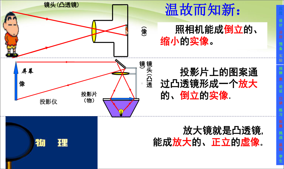 最新初中人教版八年级上册物理初二第五章第三节凸透镜成像规律方案.ppt_第2页