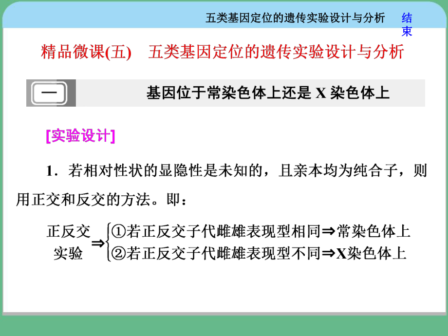 基因定位的遗传实验设计与分析只是分享课件.ppt_第1页