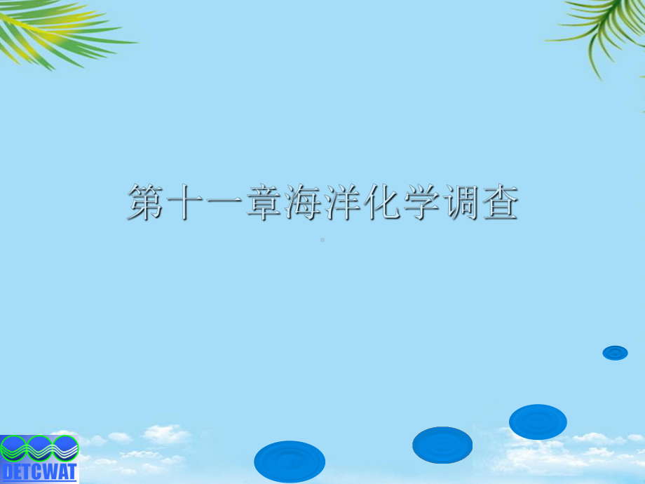 第十一章海洋化学调查最全课件.ppt_第1页