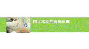 围手术期的疼痛管理课件.ppt