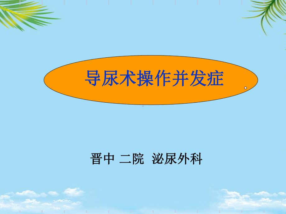 （精）导尿术操作并发症课件.ppt_第1页