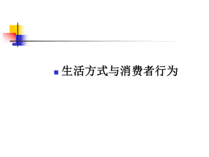 生活方式与消费者行为课件1.ppt