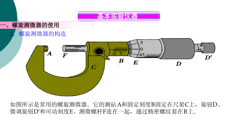 实验仪器螺旋测微器游标卡尺的使用及读数课件.ppt_第3页