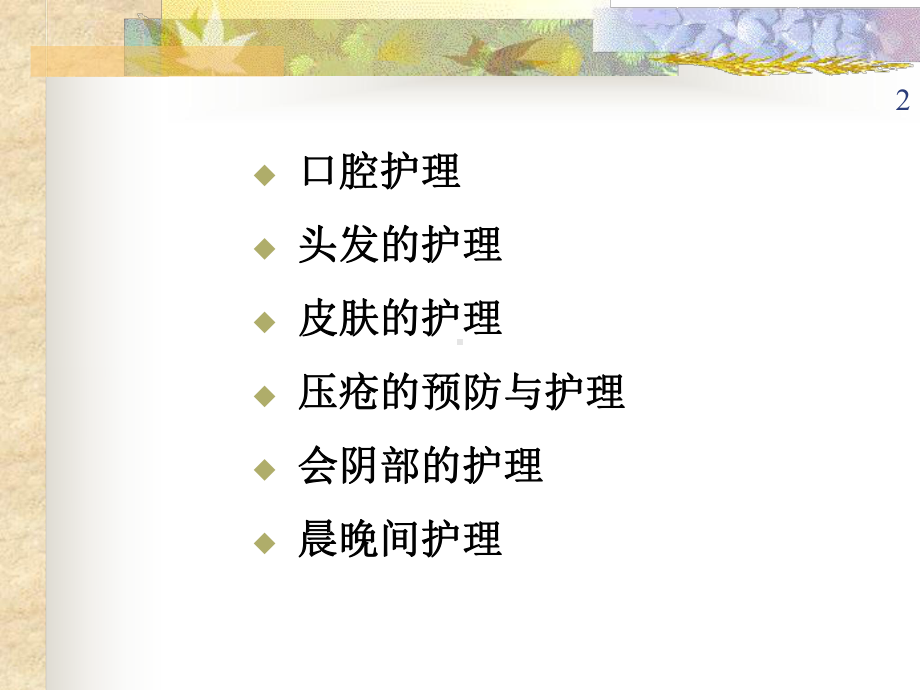 护理学--病人的清洁卫生课件.ppt_第2页