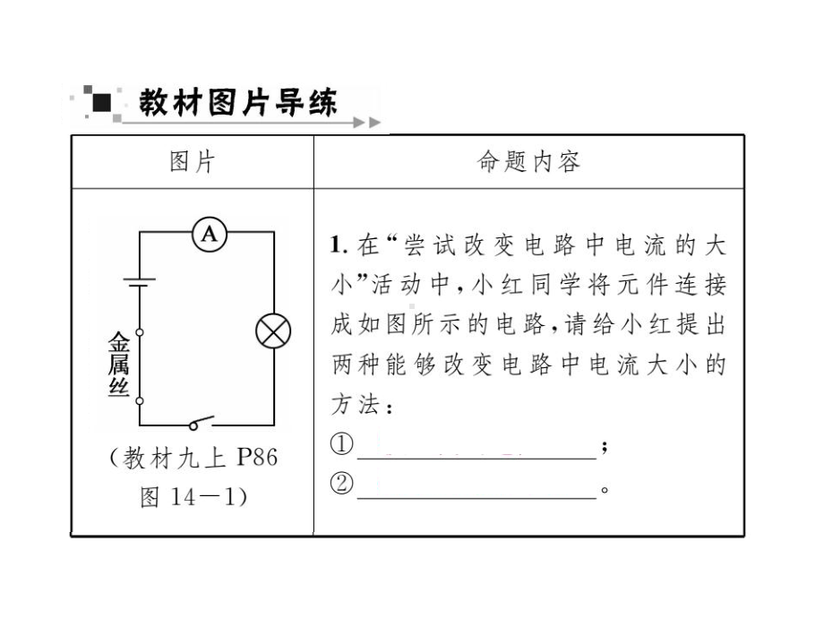 九年级物理苏科版上册课件：第十四章-改练（四）(共12张PPT).ppt_第2页