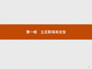 第七课第一框立足职场有法宝课件-（新教材）高中政治统编版(最新)选择性必修2.pptx