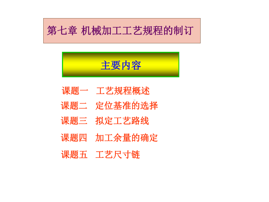 机械加工工艺规程制定完整版课件.ppt_第1页