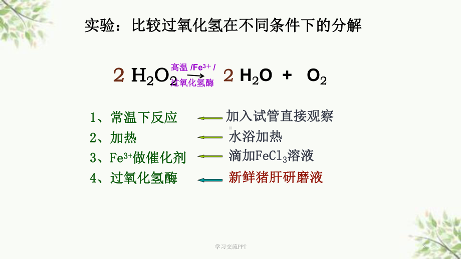 比较过氧化氢在不同条件下的分解课件.ppt_第3页