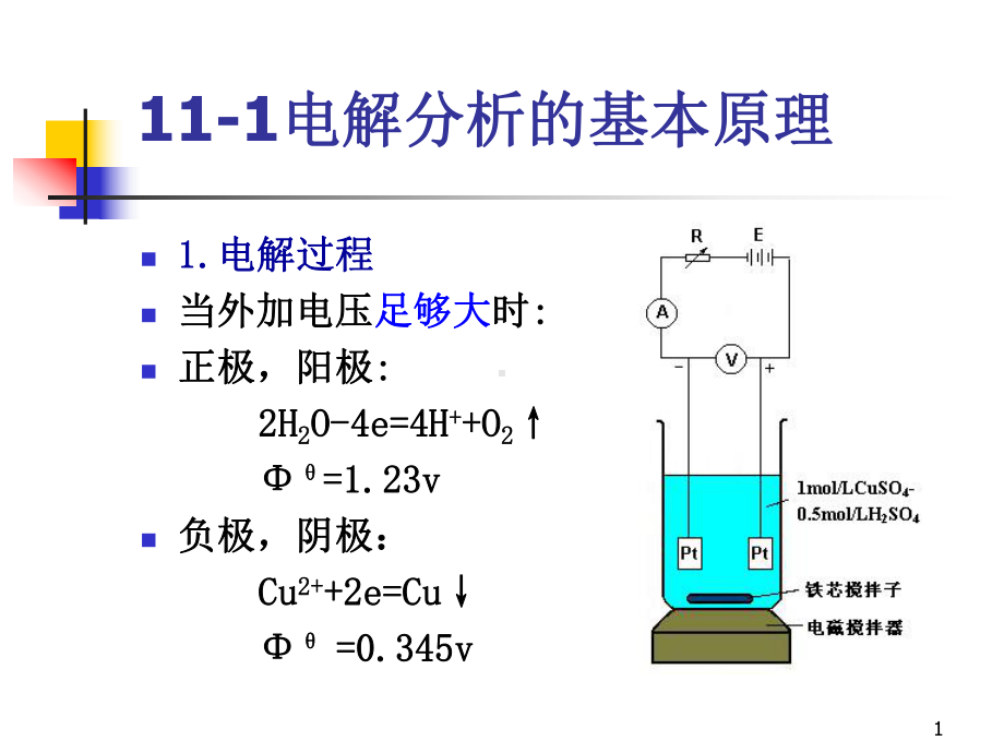 第十一章-电解与库仑分析法课件.ppt_第1页