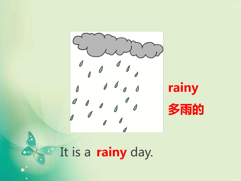 四年级下册英语课件-U2-Lesson-11-Hows-the-Weather-Today？1-冀教.ppt（纯ppt,可能不含音视频素材）_第3页