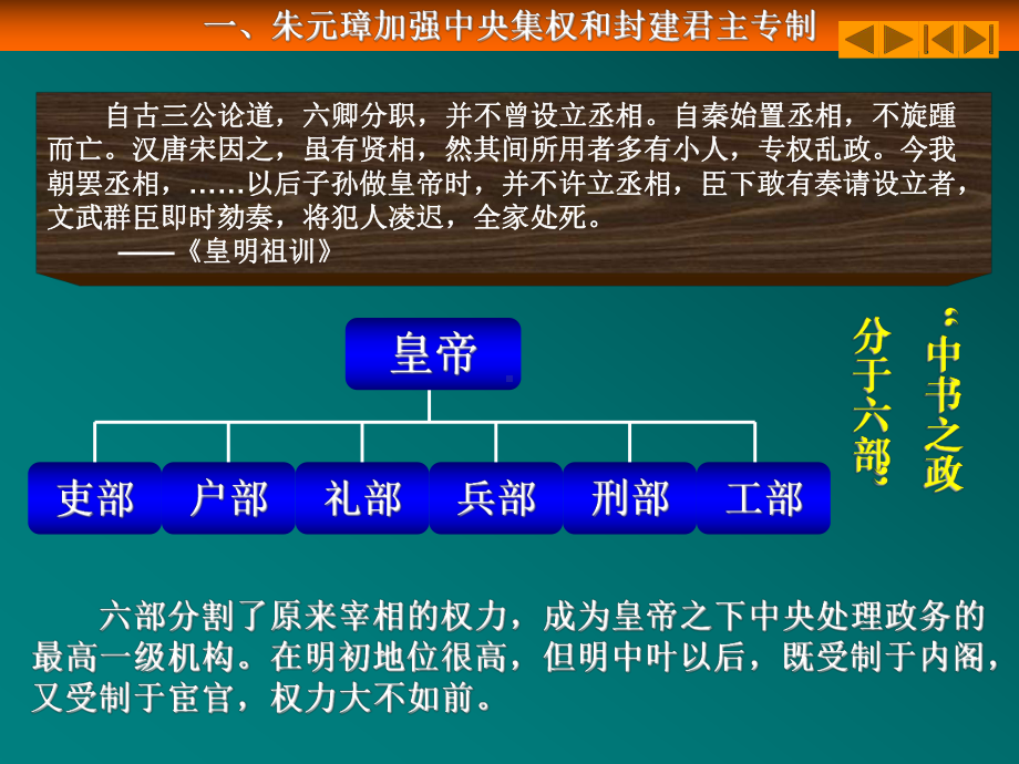 朱元璋加强中央集权与封建君主专制二课件.ppt_第3页