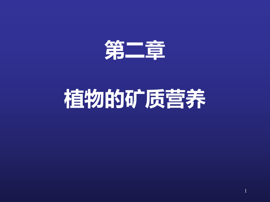 植物的矿质营养(新编)课件.ppt_第1页