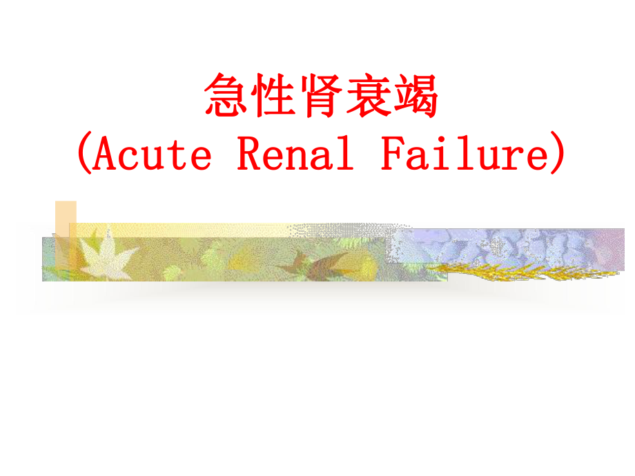 急性肾功能衰竭(Acute-Renal-Failure)课件.ppt_第1页