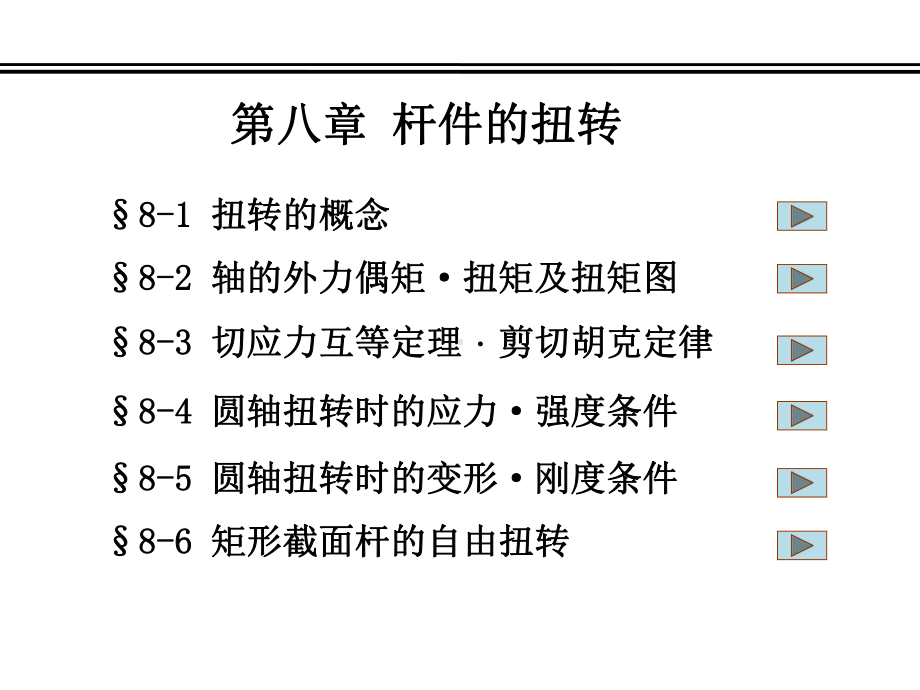 昆明理工大学材料力学第八章-杆件的扭转课件.ppt_第2页