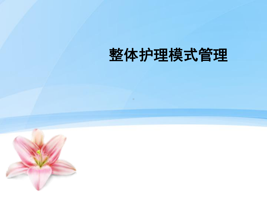 整体护理模式管理课件.ppt_第1页