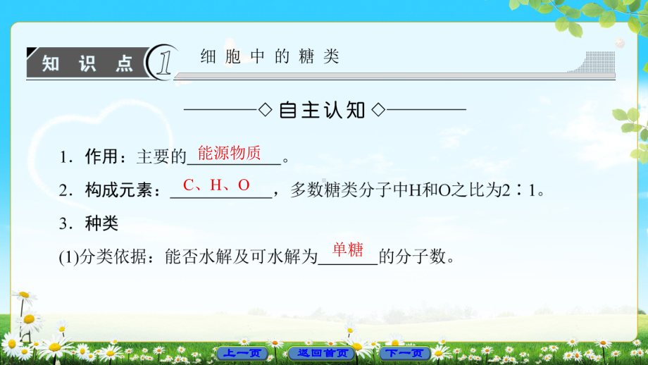 精选-高中生物第二章组成细胞的分子第4节细胞中的糖类和脂质课件.ppt_第3页