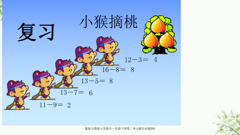 最新人教版小学数学一年级下册第二单元解决问题例5课件.ppt_第2页