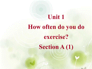 广西岑溪市波塘中学九年级英语《Unit1-How-often-do-you-do-exercise》课件.ppt（纯ppt,可能不含音视频素材）