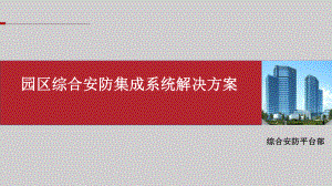 园区综合安防集成系统解决方案最新课件.ppt