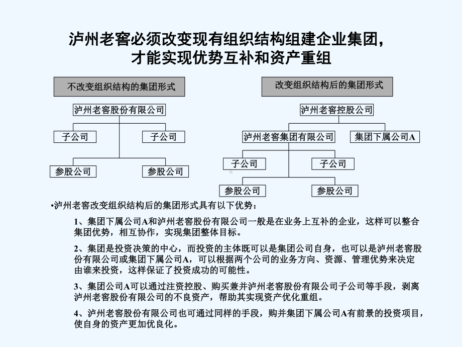 泸州老窖组织结构调整建议书课件.ppt_第3页