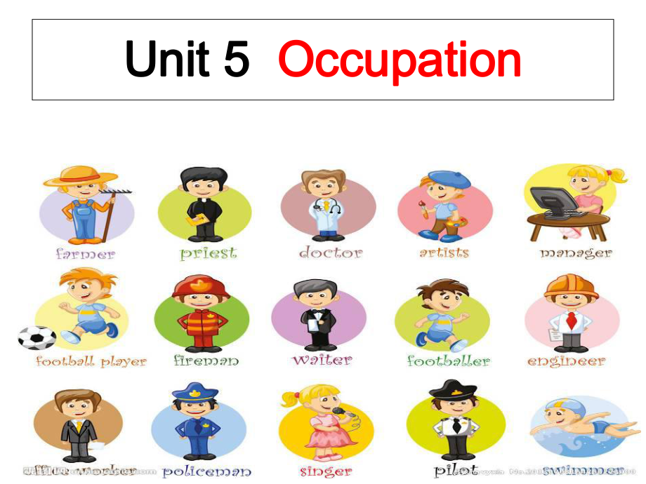 六年级下册英语Unit-5-Occupation课件.ppt（纯ppt,可能不含音视频素材）_第1页