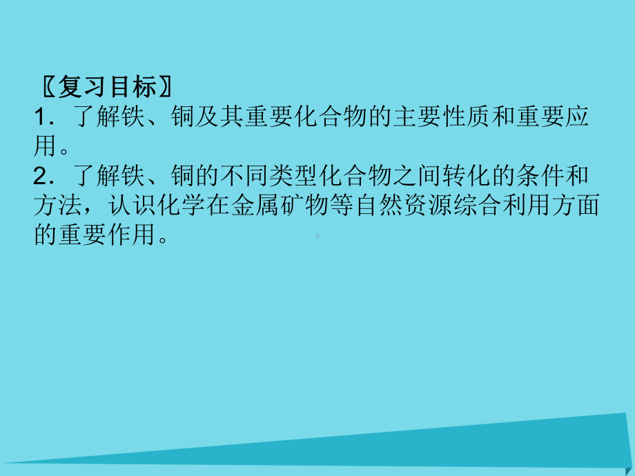 江苏省扬州市宝应县城镇中学高三化学一轮复习铁、铜及其化合物课件.ppt_第2页