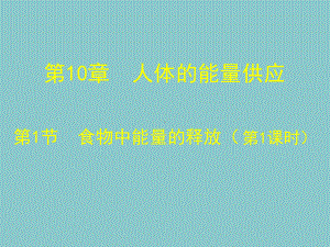 七年级生物下册第10章第一节食物中能量的释放课件4北师大版.ppt