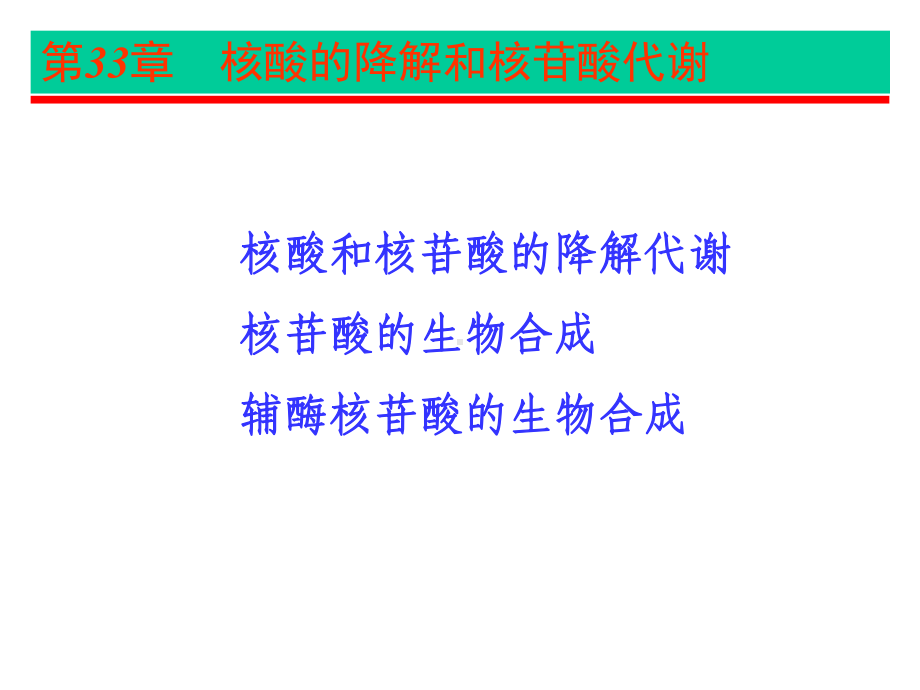 第33章核酸降解-第33章核酸降解和核苷酸代谢资料课件.ppt_第2页